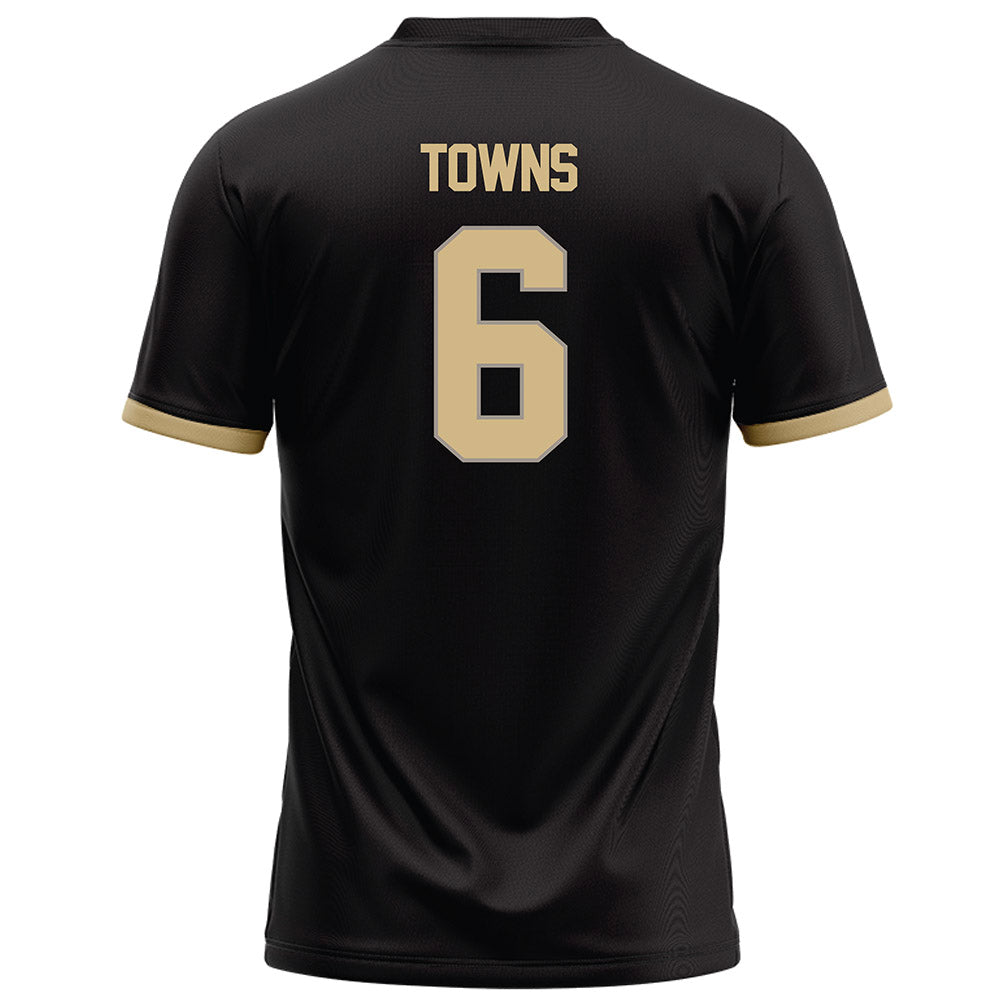 Purdue - NCAA Football : Armari Towns - Black Football Jersey-1