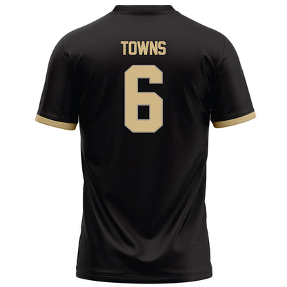 Purdue - NCAA Football : Armari Towns - Black Football Jersey-1