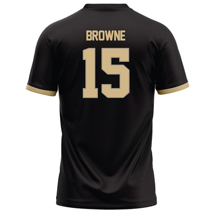 Purdue - NCAA Football : Ryan Browne - Black Football Jersey-1