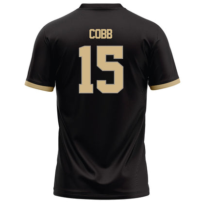 Purdue - NCAA Football : Vinaz Cobb - Black Football Jersey-1