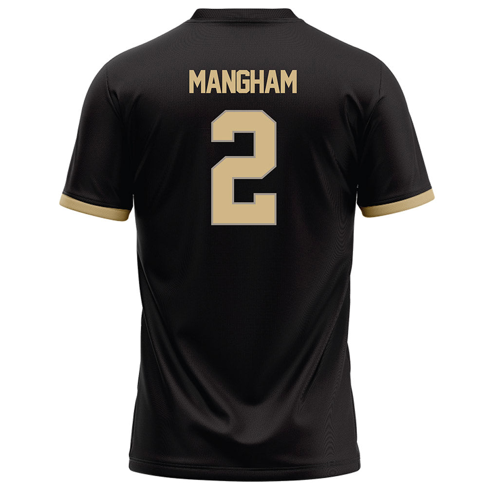 Purdue - NCAA Football : Jaden Mangham - Black Football Jersey-1