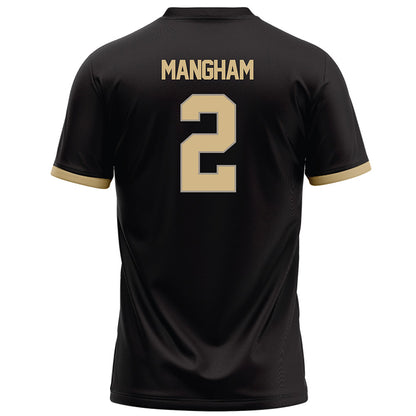 Purdue - NCAA Football : Jaden Mangham - Black Football Jersey-1