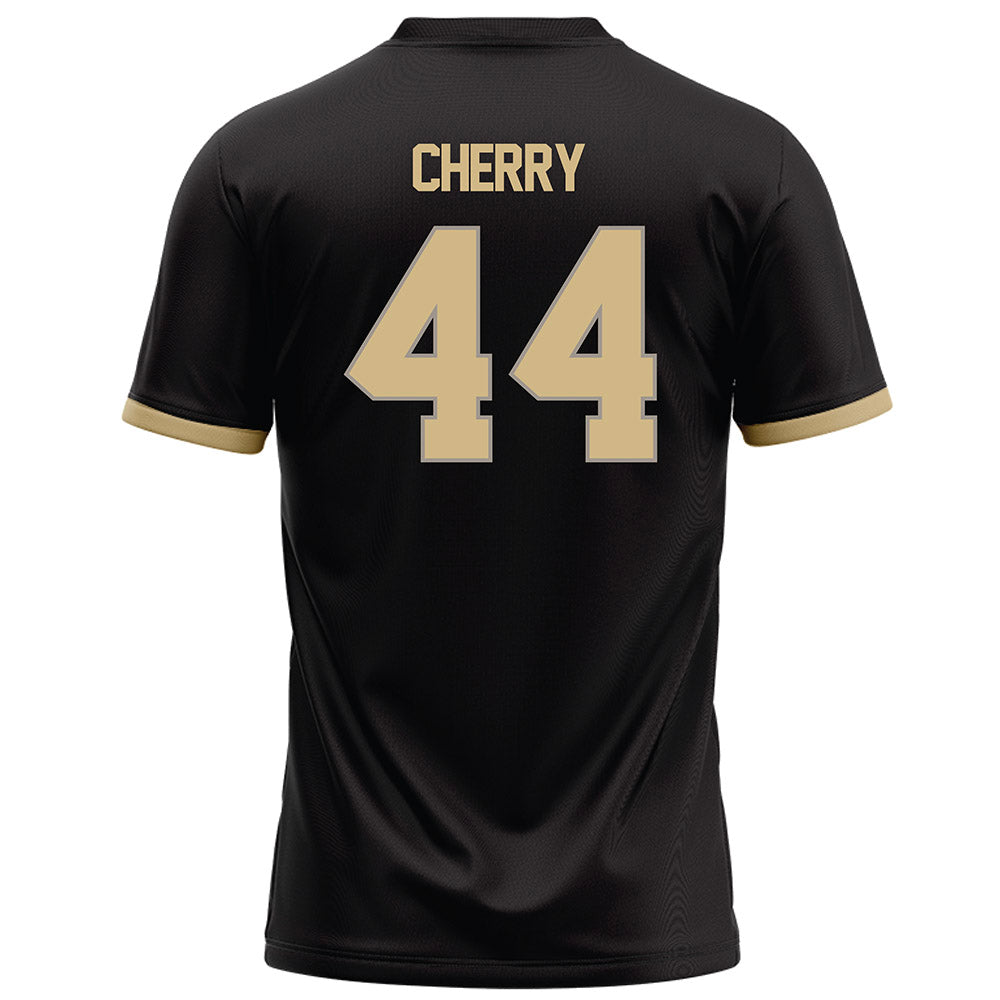 Purdue - NCAA Football : Kobe Cherry - Black Football Jersey-1