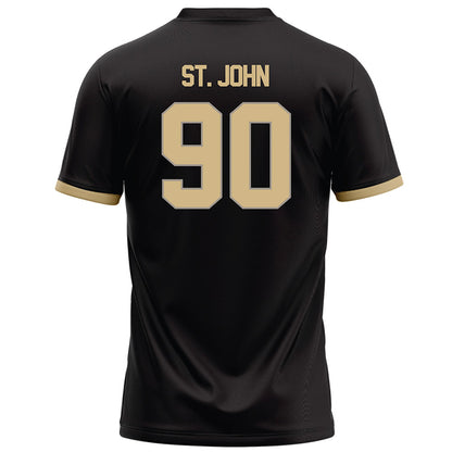 Purdue - NCAA Football : Elijah St. John - Black Football Jersey-1