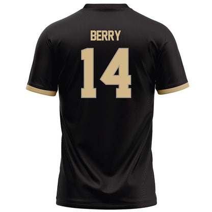Purdue - NCAA Football : Corin Berry - Black Football Jersey-1