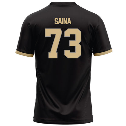 Purdue - NCAA Football : Makai Saina - Black Football Jersey-1