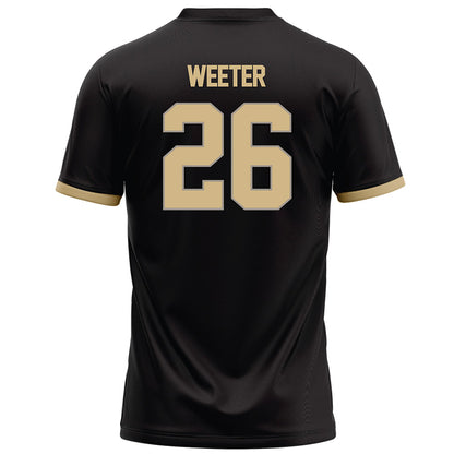 Purdue - NCAA Football : Jack Weeter - Black Football Jersey-1