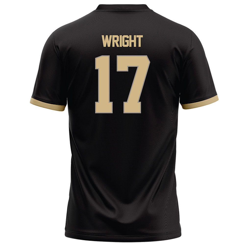 Purdue - NCAA Football : Traveon Wright - Black Football Jersey-1