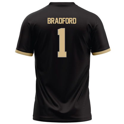 Purdue - NCAA Football : Smiley Bradford - Black Football Jersey-1