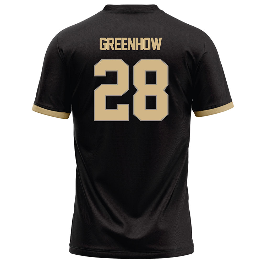 Purdue - NCAA Football : Dana Greenhow - Black Football Jersey-1