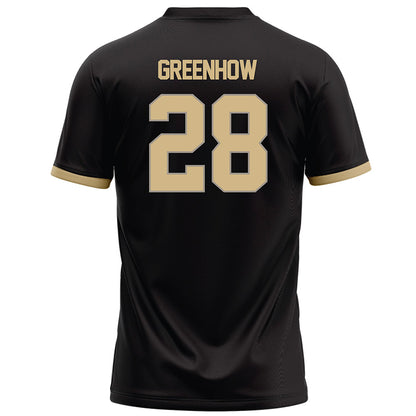 Purdue - NCAA Football : Dana Greenhow - Black Football Jersey-1