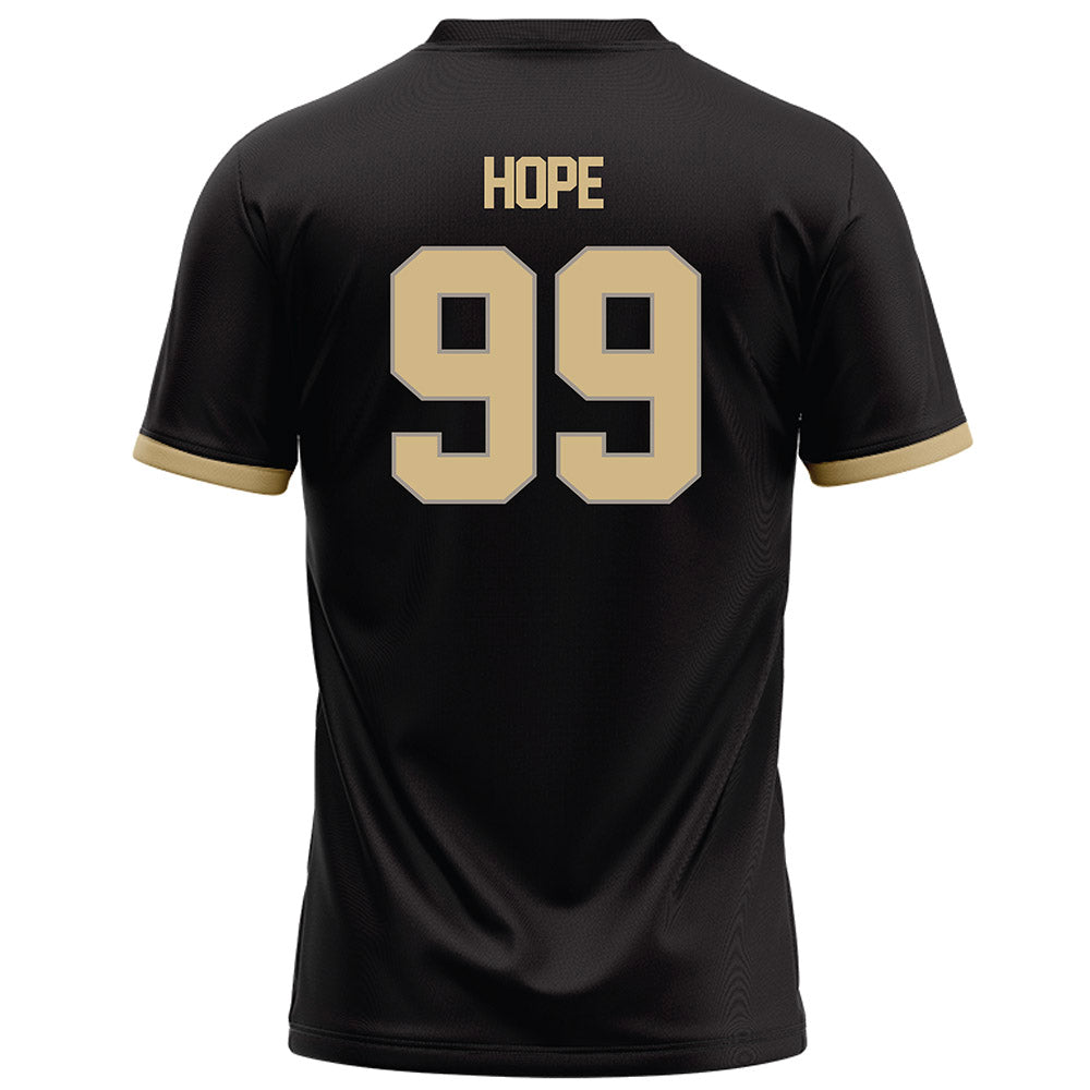 Purdue - NCAA Football : Josiah Hope - Black Football Jersey-1