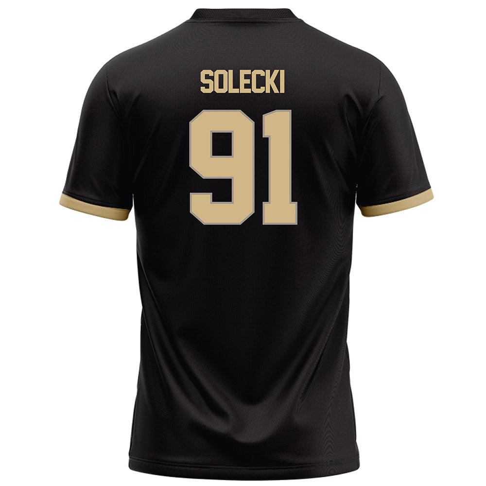 Purdue - NCAA Football : Aiden Solecki - Black Football Jersey-1