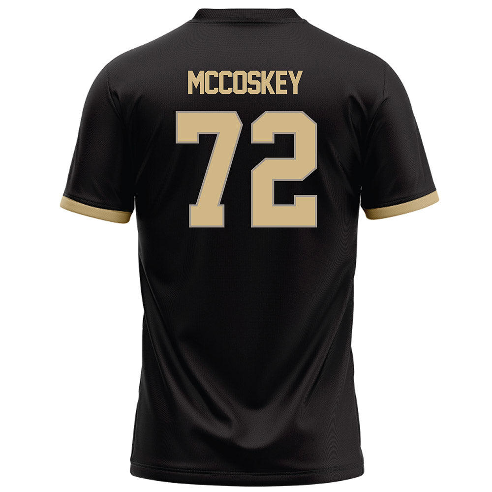 Purdue - NCAA Football : Jude Mccoskey - Black Football Jersey-1