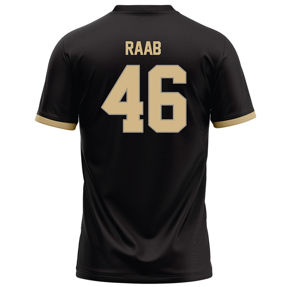 Purdue - NCAA Football : Luke Raab - Black Football Jersey-1