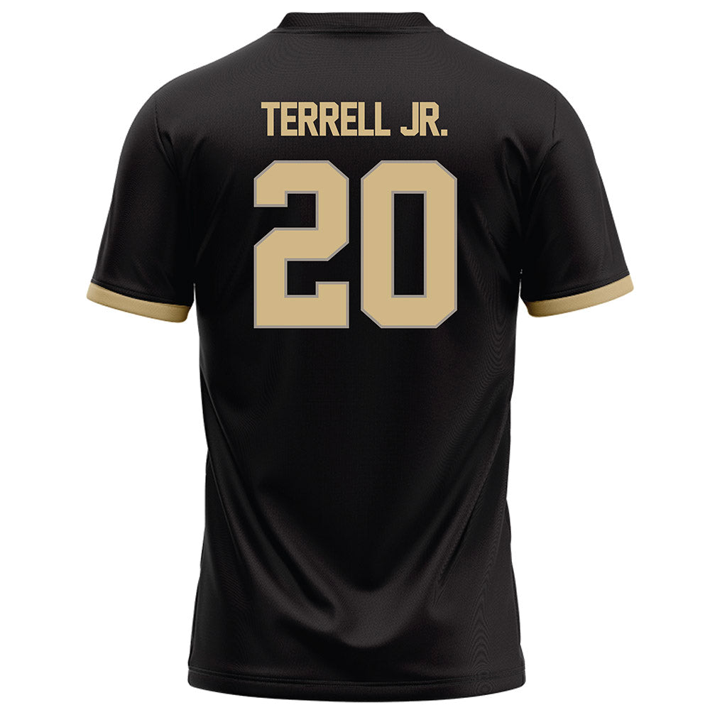 Purdue - NCAA Football : Travis Terrell Jr. - Black Football Jersey-1