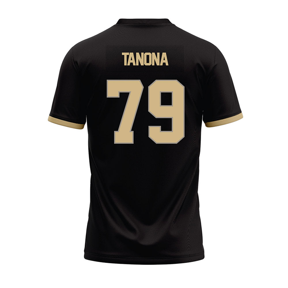 Purdue - NCAA Football : Joey Tanona - Black Football Jersey