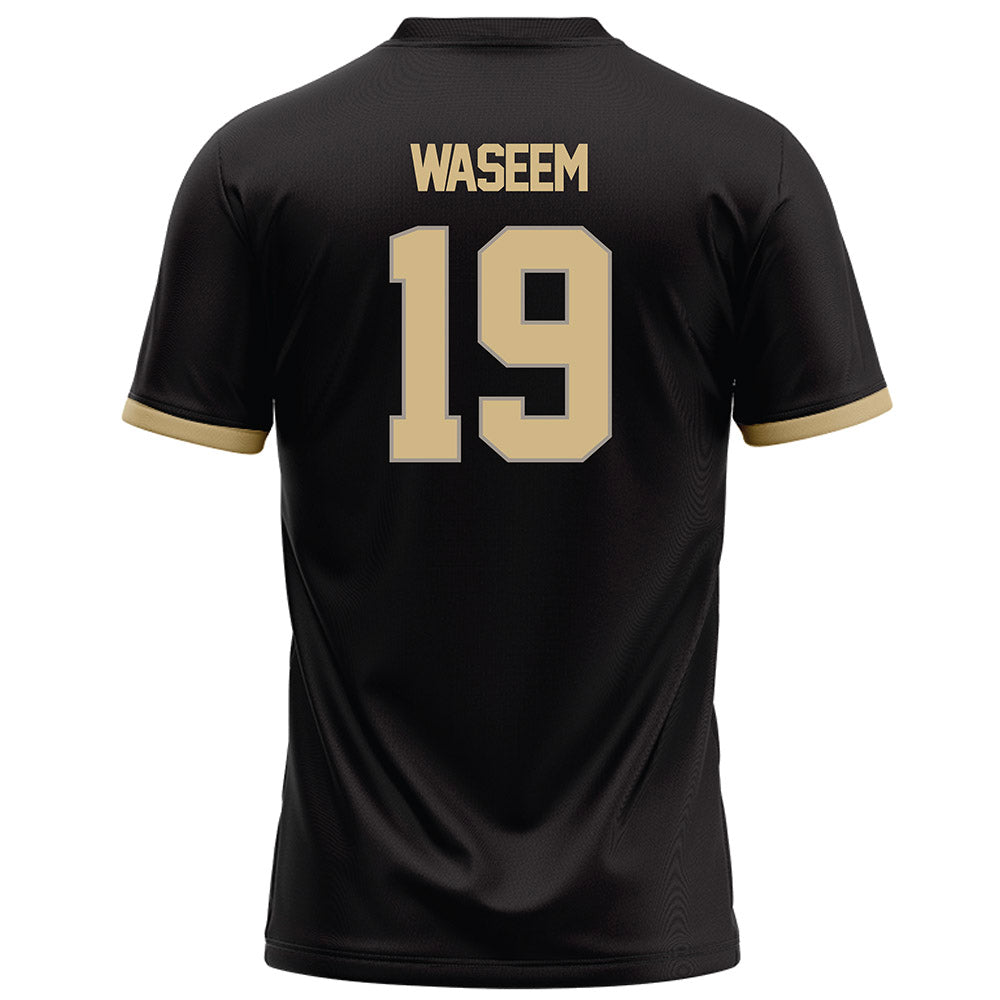 Purdue - NCAA Football : Asaad Waseem - Black Football Jersey-1