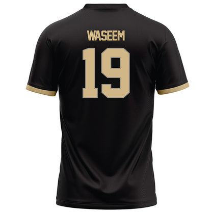 Purdue - NCAA Football : Asaad Waseem - Black Football Jersey-1