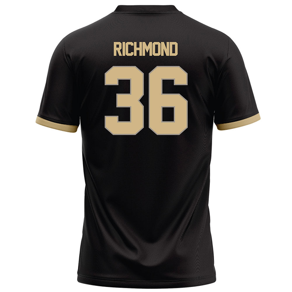 Purdue - NCAA Football : Kaleb Richmond - Black Football Jersey-1