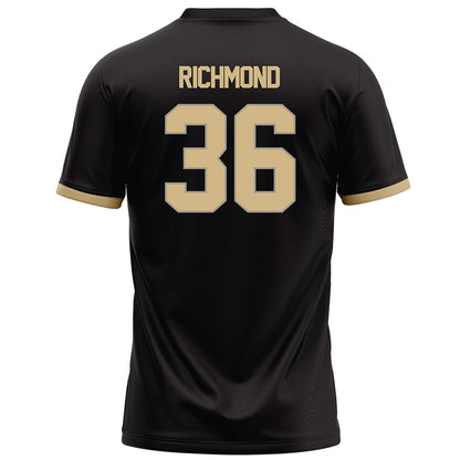 Purdue - NCAA Football : Kaleb Richmond - Black Football Jersey-1
