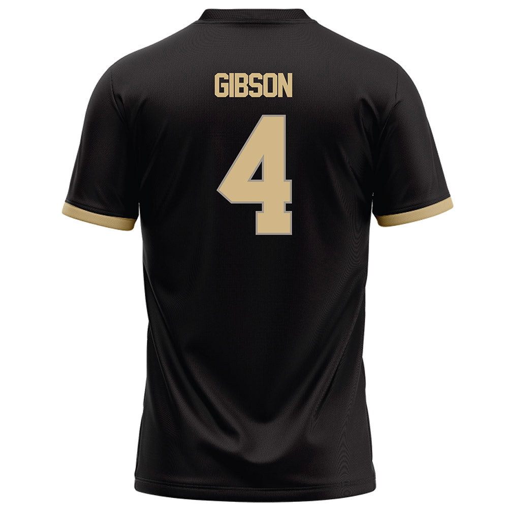 Purdue - NCAA Football : Jerrick Gibson - Black Football Jersey-1