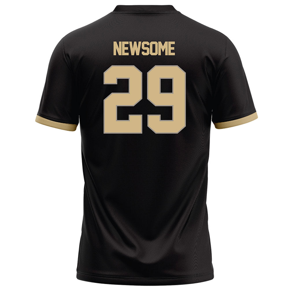 Purdue - NCAA Football : Dee Newsome - Black Football Jersey-1