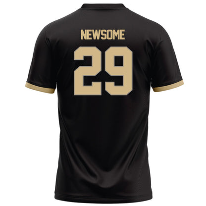 Purdue - NCAA Football : Dee Newsome - Black Football Jersey-1