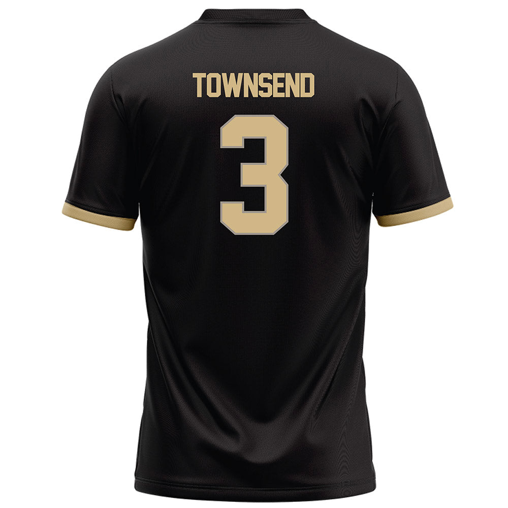Purdue - NCAA Football : Xavier Townsend - Black Football Jersey-1