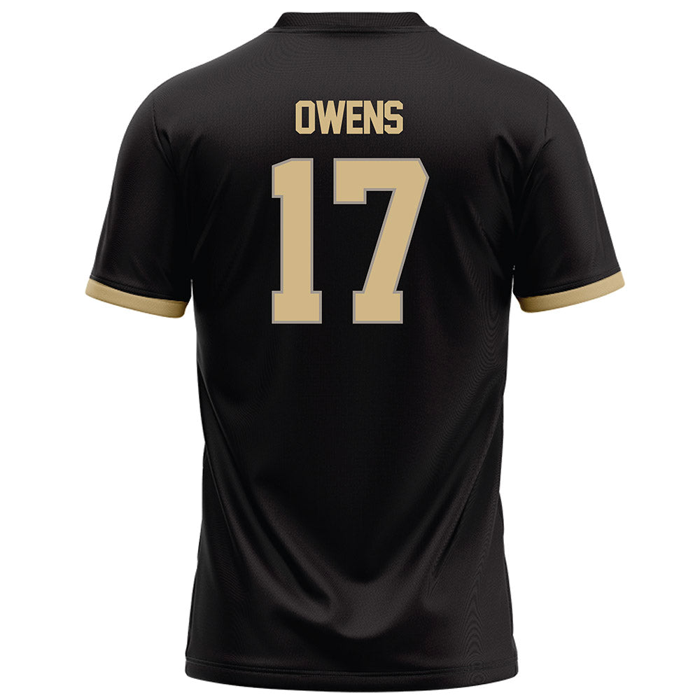 Purdue - NCAA Football : Bisi Owens - Black Football Jersey-1