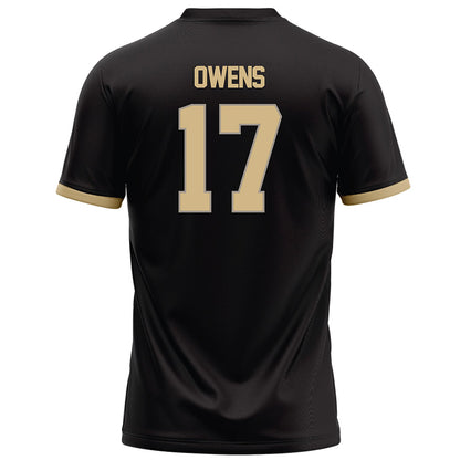 Purdue - NCAA Football : Bisi Owens - Black Football Jersey-1