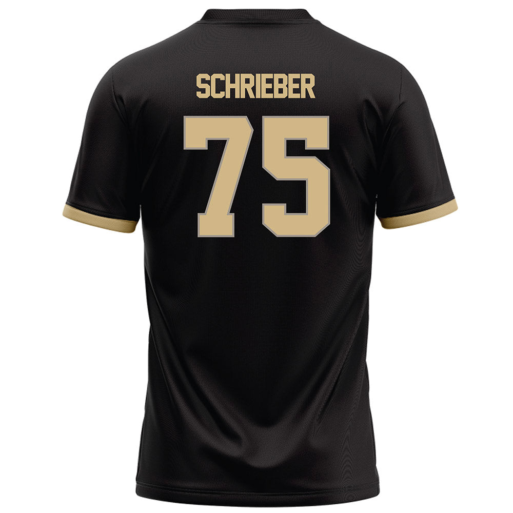 Purdue - NCAA Football : Rico Schrieber - Black Football Jersey-1