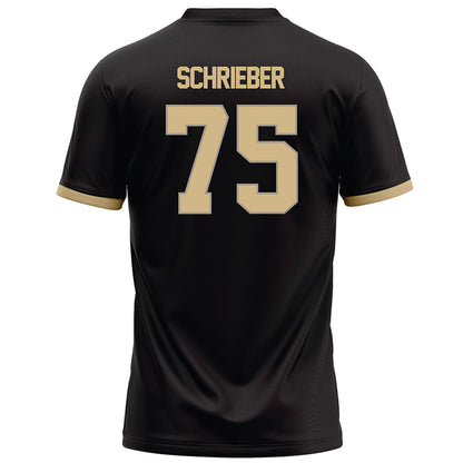 Purdue - NCAA Football : Rico Schrieber - Black Football Jersey-1