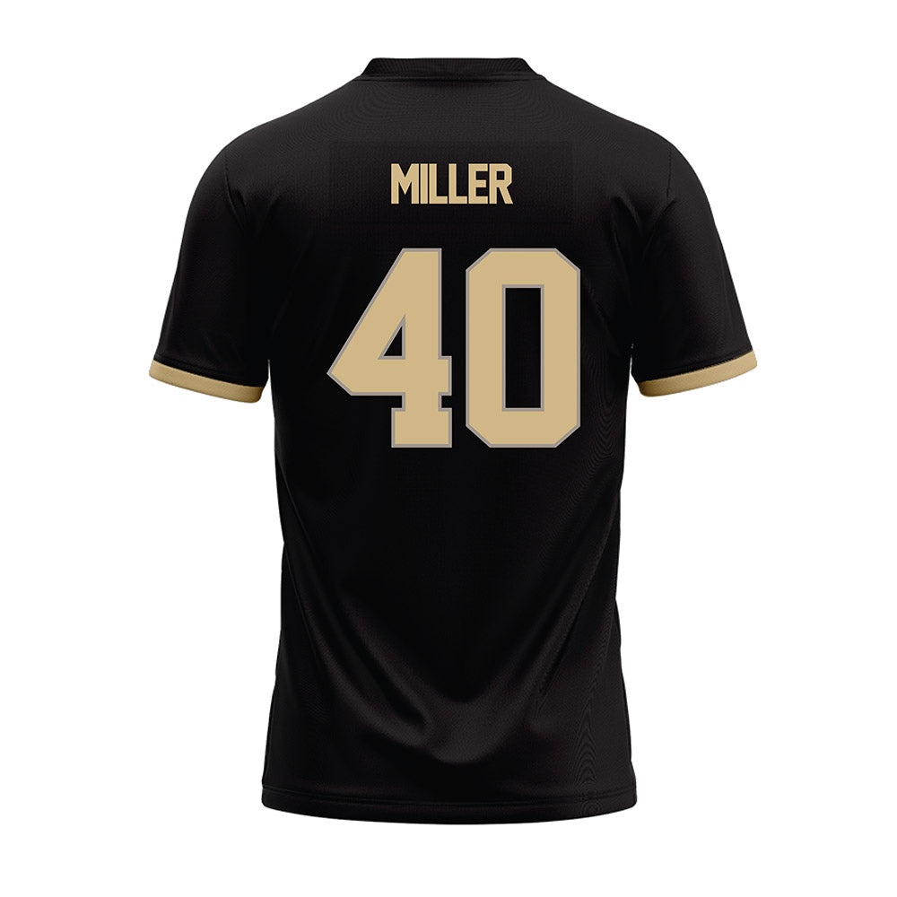 Purdue - NCAA Football : Hudson Miller - Black Football Jersey