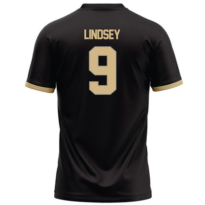 Purdue - NCAA Football : TJ Lindsey - Black Football Jersey-1