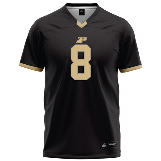 Purdue - NCAA Football : Denylon Morrissette - Black Football Jersey-0