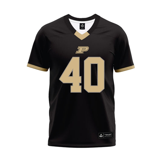 Purdue - NCAA Football : Hudson Miller - Black Football Jersey