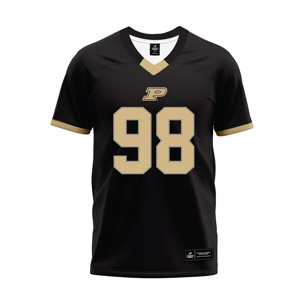 Purdue - NCAA Football : Drake Carlson - Black Football Jersey
