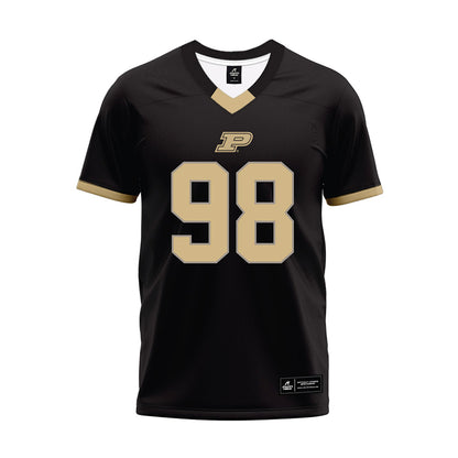Purdue - NCAA Football : Drake Carlson - Black Football Jersey