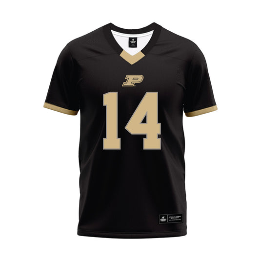 Purdue - NCAA Football : Jacob Wilson - Black Football Jersey