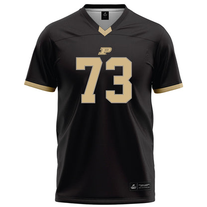 Purdue - NCAA Football : Makai Saina - Black Football Jersey-0