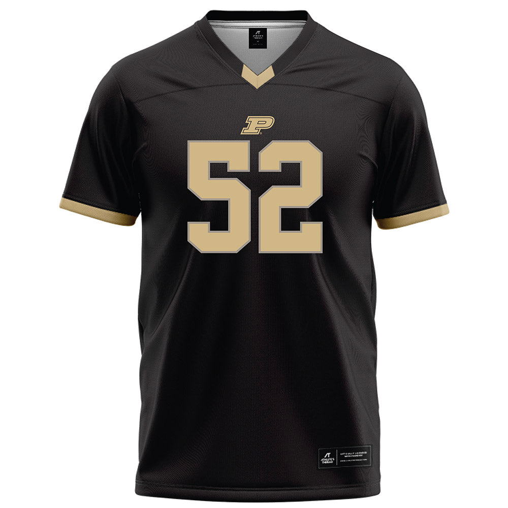 Purdue - NCAA Football : Rocco Daly - Black Football Jersey-0