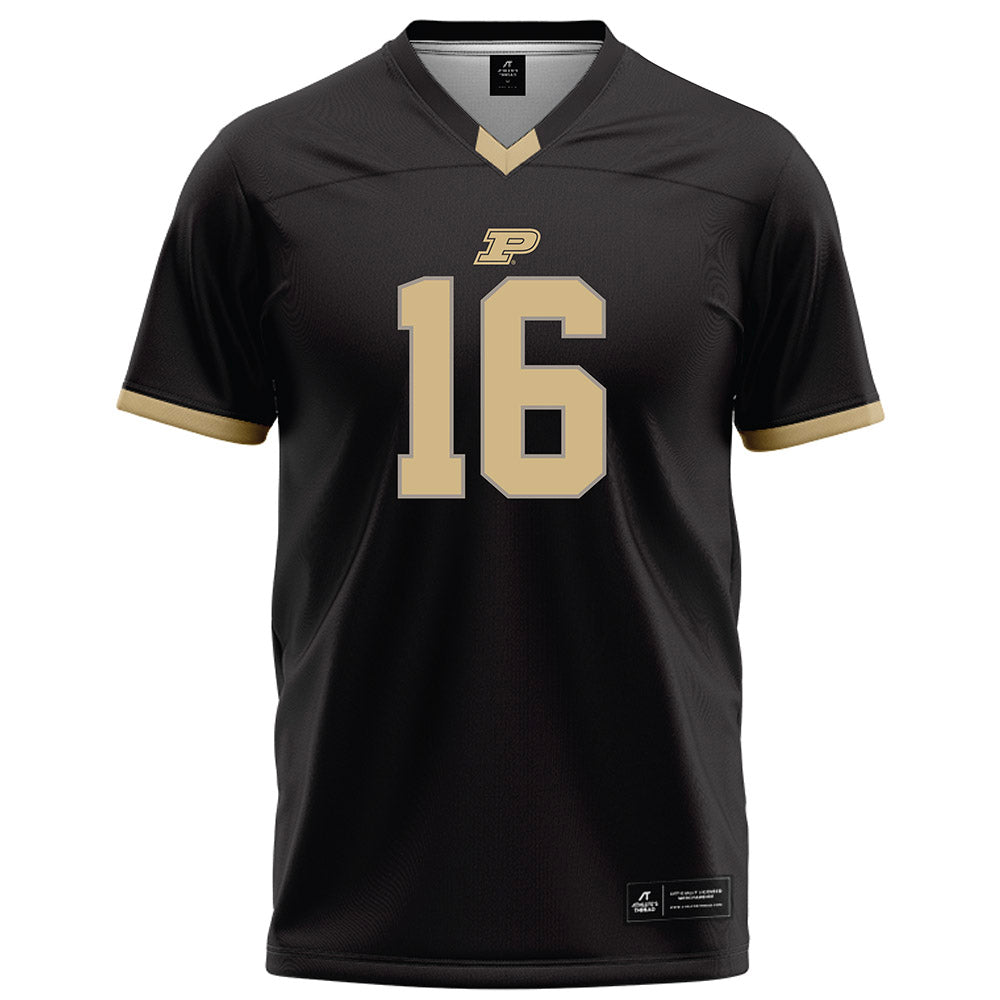 Purdue - NCAA Football : Anthony Speca - Black Football Jersey-0