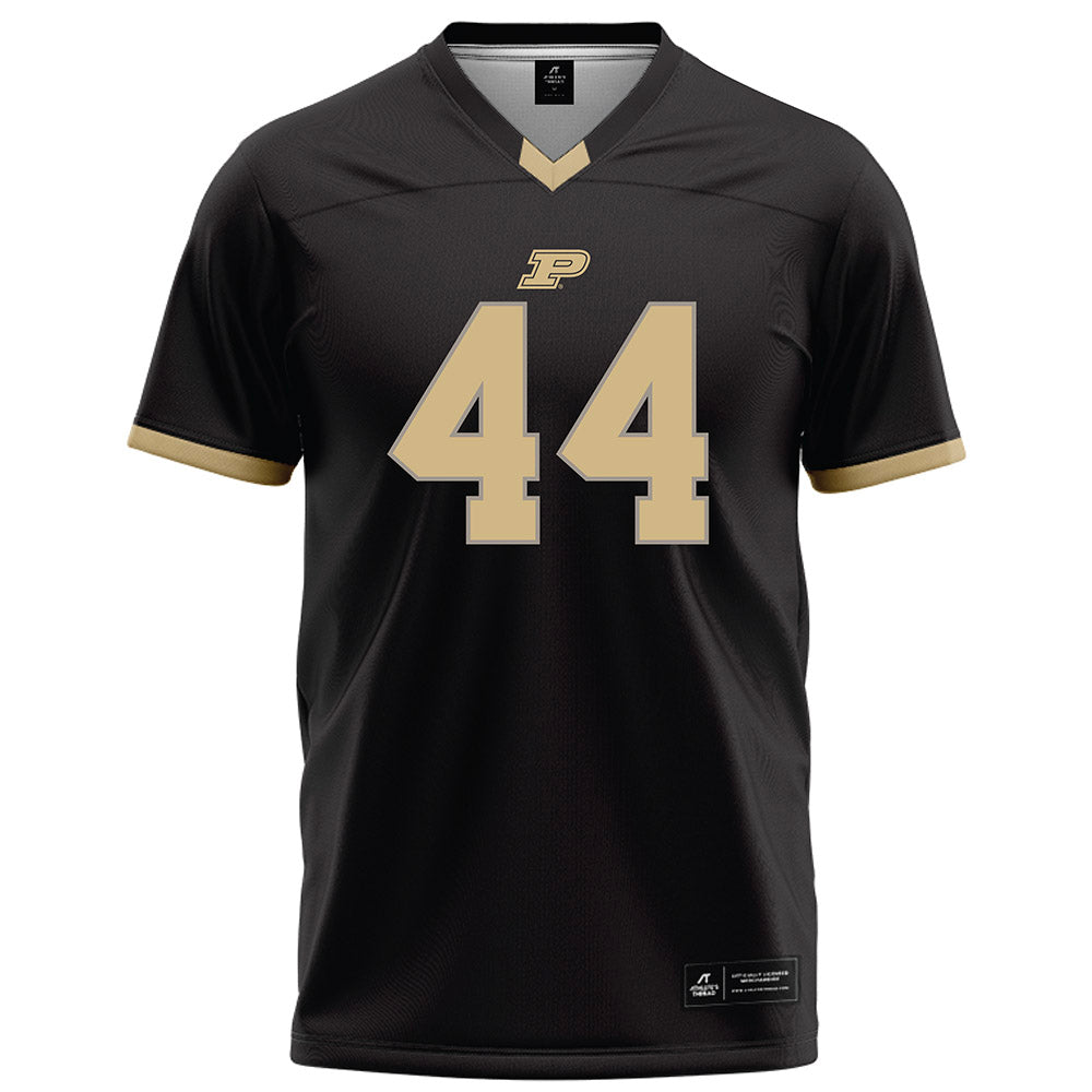 Purdue - NCAA Football : Kobe Cherry - Black Football Jersey-0