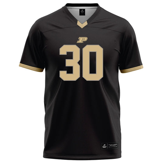 Purdue - NCAA Football : Parker Meese - Black Football Jersey-0