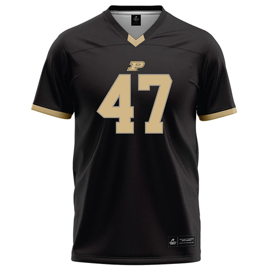 Purdue - NCAA Football : Tre Moore - Black Football Jersey-0