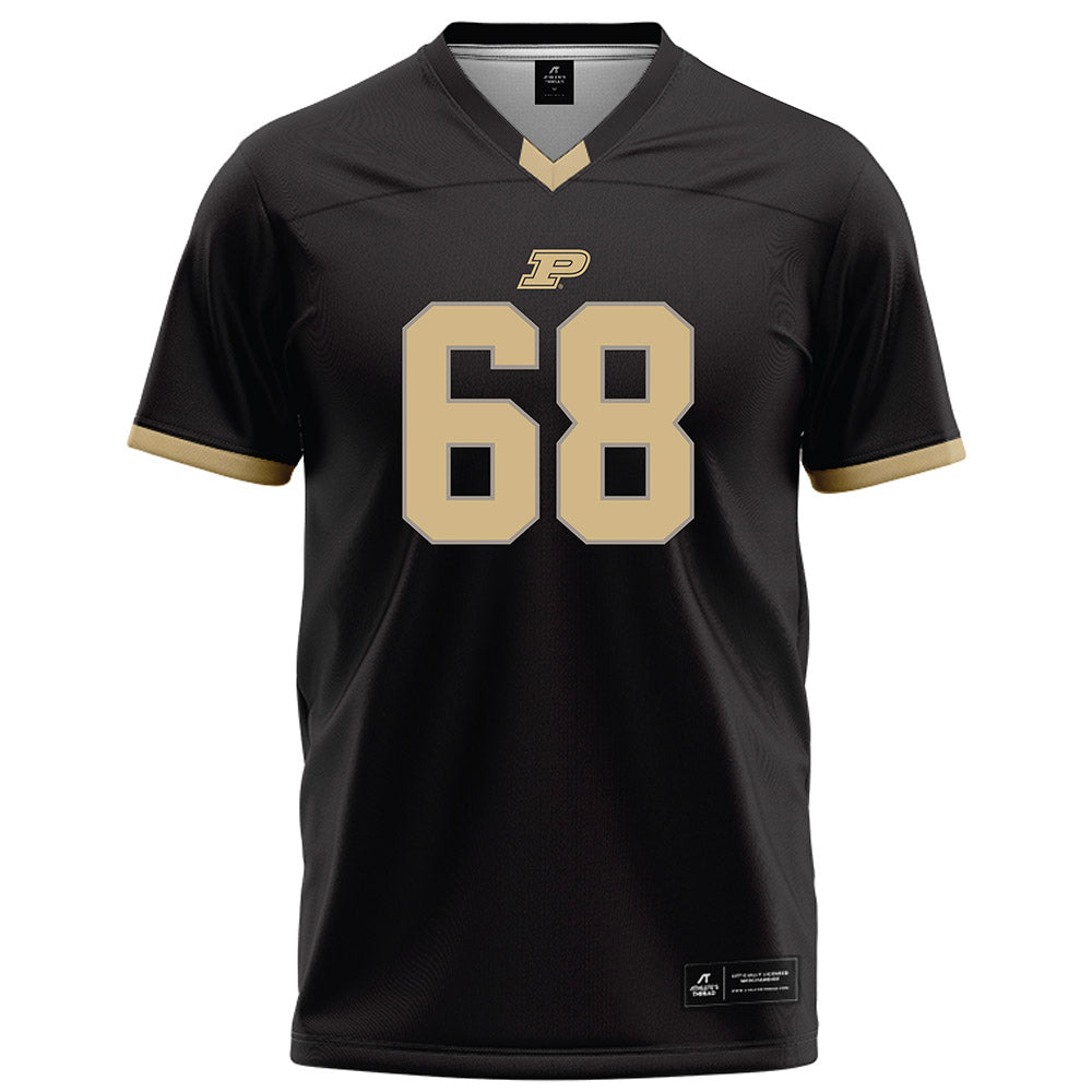 Purdue - NCAA Football : Nuku Mafi - Black Football Jersey-0