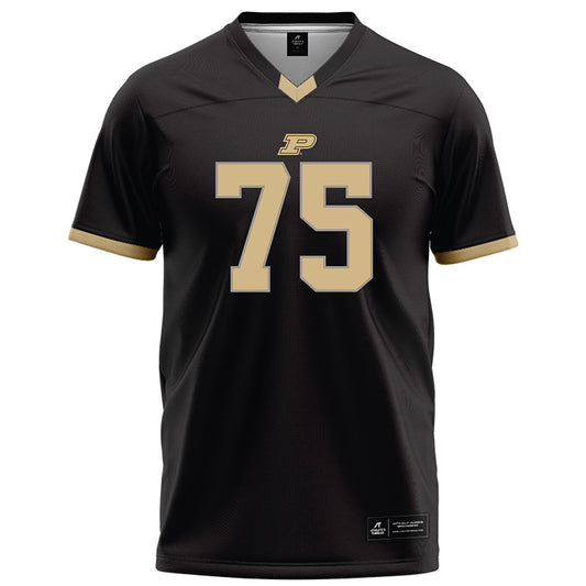 Purdue - NCAA Football : Rico Schrieber - Black Football Jersey-0