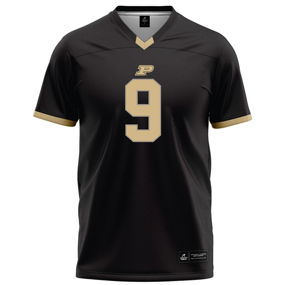 Purdue - NCAA Football : TJ Lindsey - Black Football Jersey-0