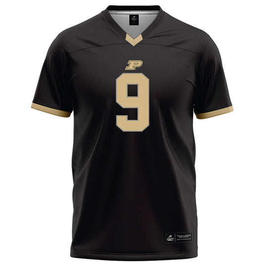 Purdue - NCAA Football : TJ Lindsey - Black Football Jersey-0